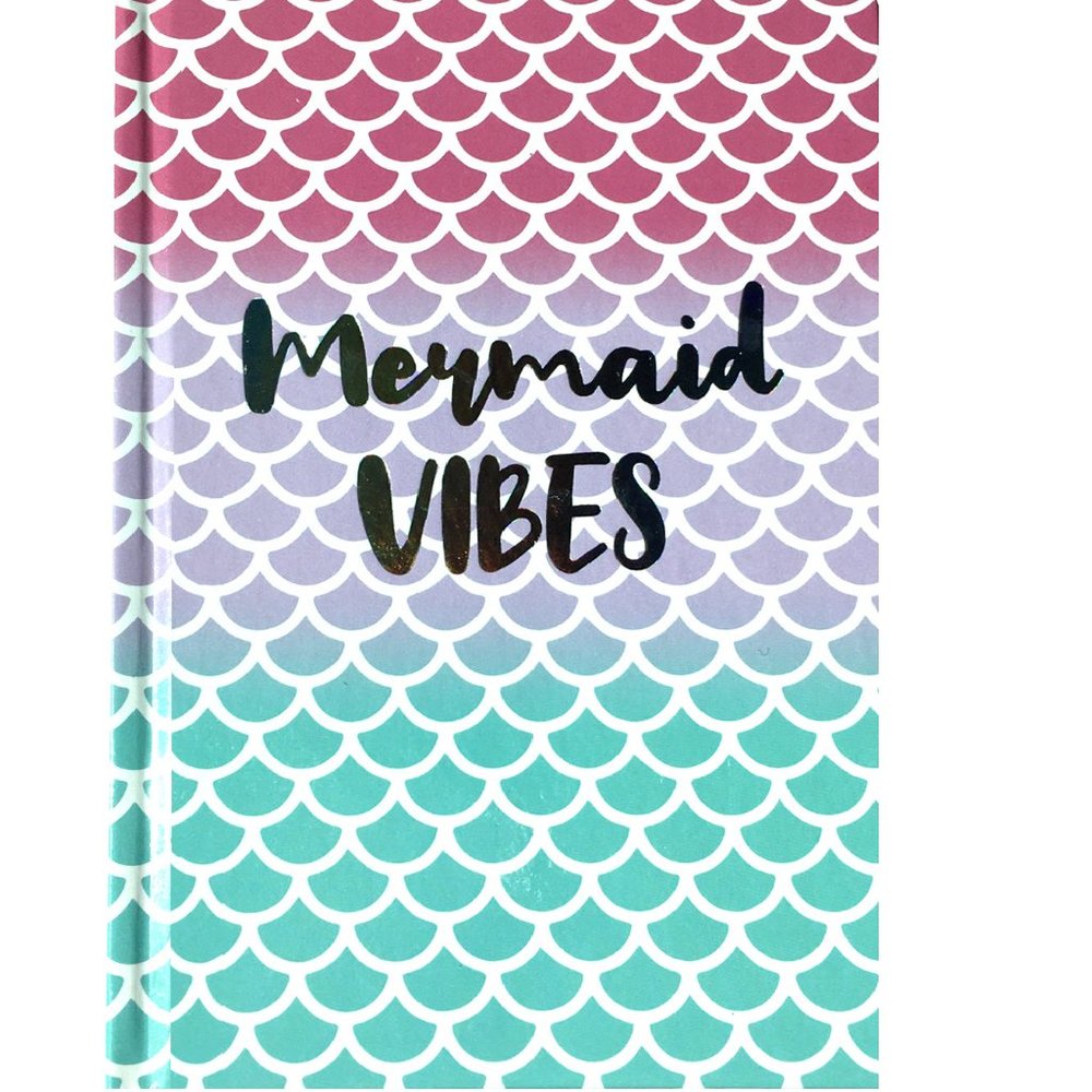 Mermaid VIBES Pink & Aqua Notebook